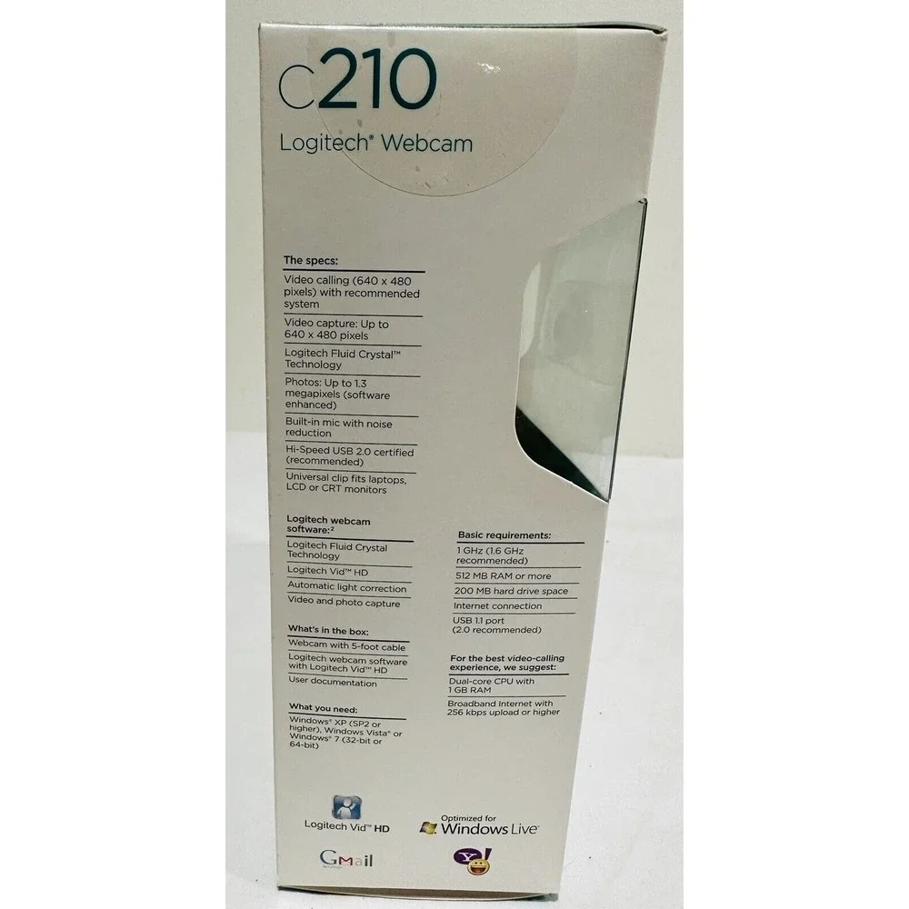 Logitech USB C210 Web Cam Zoom Skype Online Video